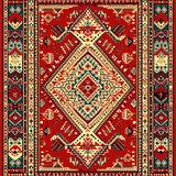 Chic Pastel Geometric Accents(Red)