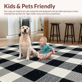 Modern Geometric Patio Non Slip(Black)