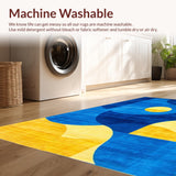 Electric Blue and Yellow Composition(Blue)