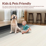 Abstract Gradient Striped Floor Decor(Gray)
