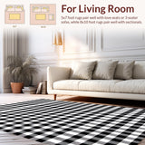 Chic Monochrome Patterned Style(Black)