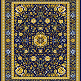 Vintage Boho Area(Blue)
