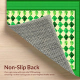 Elegant White Checkered(Green)