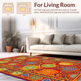 Eclectic Shaggy Geometric Style(Red)