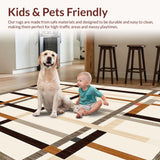 Modern Geometric Area Neutral Low Pile(Beige)