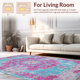 Striking Light Blue and Fuchsia Harmony(Blue)