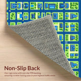 Vibrant Cityscape Patterned Playmat(Blue)