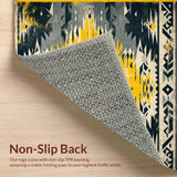 Vintage Tribal Grey and Yellow(Black)