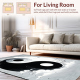 Yin Yang Black and White Meditation Space(Black)