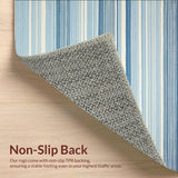 Modern Beach Stripe Design Floor for Decks(Blue)
