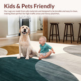 Modern Echoes Abstract Beige Area Stylish(Beige)