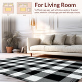 Stylish Layered Check Design(Black)