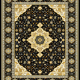 Chic Ethnic Linear Motif(Black)
