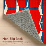 Retro American Flag Motif(Red)