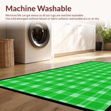 Contemporary White Checkerboard Aesthetic(Green)