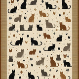 Minimalist Brown Textual Delight(Black)