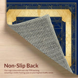 Navy Gold Tiled Aesthetic(Blue)