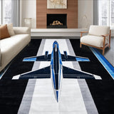 Stylish Contemporary Flight Illustration(Blue)