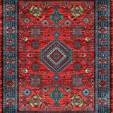 Brightly Colored Folk Inspired Design(Red)