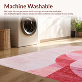 Aesthetic Bow Silhouette with Satin Ribbon Elements and Dotted Borders(Pink)