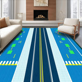 Dynamic Airplane Themed Graphic(Blue)