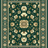 Artful Floral Lattice Composition(Green)