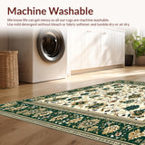 Floral with Beige and Green(White)