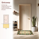 Contemporary Symmetrical Floral Elements(White)