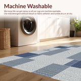 Modern Ocean Inspired Geometric Touch(Blue)
