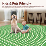 Rustic Checkerboard Visual Appeal(Green)