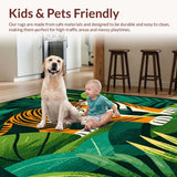 Jungle Inspired Colorful Animal Motif(Green)