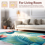 Colorful Hawaiian Leaf Design(Blue)