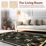 Dramatic Seamless Art Deco Influence(Black)