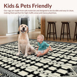 Modern Geometric Lattice Motif(Black)