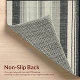 Modern Black & White Stripe Indoor(Beige)