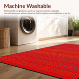 Modern Cheerful Circle Motif(Red)