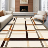 Modern Geometric Area Neutral Low Pile(Beige)
