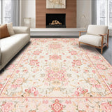 Beige Floral Area(Ivory)
