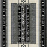 Artful Distressed Patterned Masterpiece(Gray)