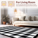 Chic Rustic Buffalo Plaid Aesthetic(Black)
