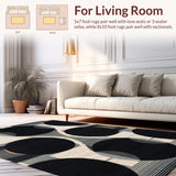 Enchanting Circular Geometric Fusion(Black)