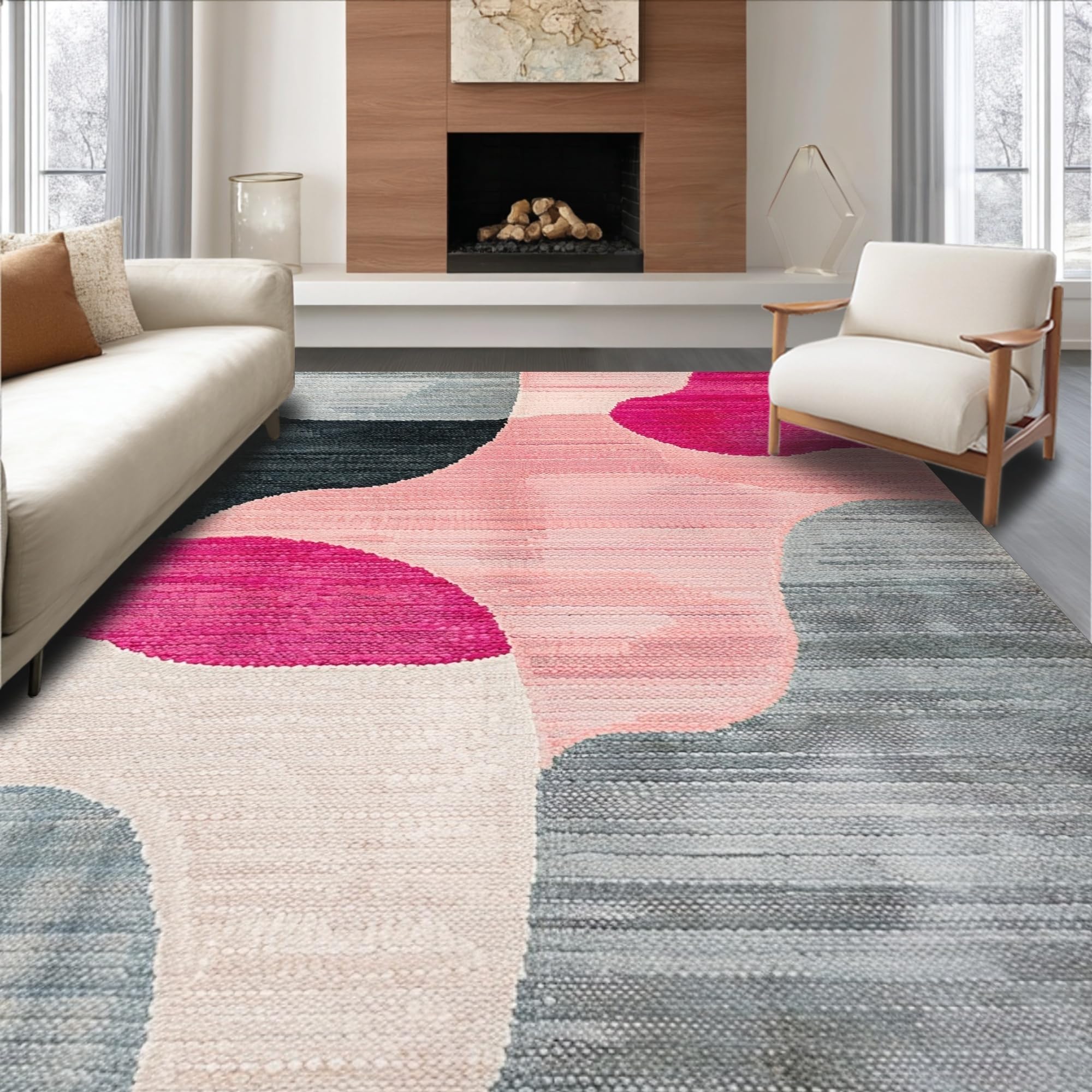 Non-Slip Boho Living Room Meditation Rug Rug – ODIKA