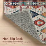 Vibrant Tribal Diamond Motif(Red)