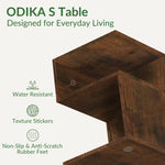 ODIKA Tokyo S Minimalist 3 Tier End Table - ODIKA