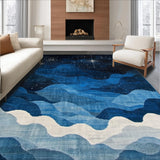 Lively Astronomical Patterned Accent(Blue)
