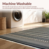 Modern Striped Patterned Elegance(Black)