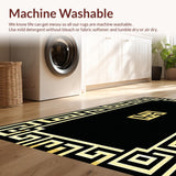 Striking Vintage Geometric Appeal(Black)