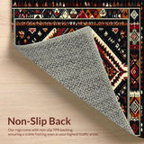 Elegant Low Pile Diamond Design(Black)