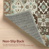 Boho Floral Patchwork Non Slip(Brown)