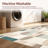 Artistic Area Featuring Abstract Geometric(Beige)